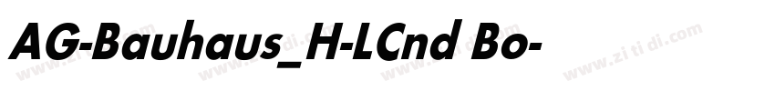 AG-Bauhaus_H-LCnd Bo字体转换